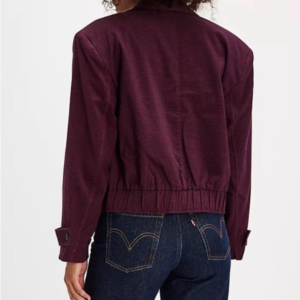 NWT Free People Agnes Deep Burgundy Blazer - Size M - Picture 2 of 13